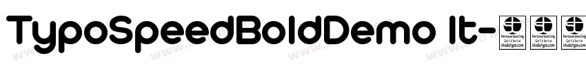 TypoSpeedBoldDemo It字体转换